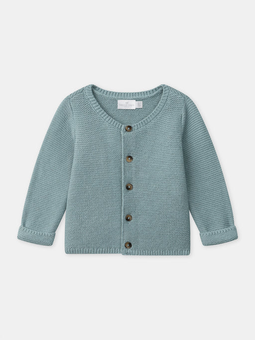 Grey-blue cardigan — Newborn boy