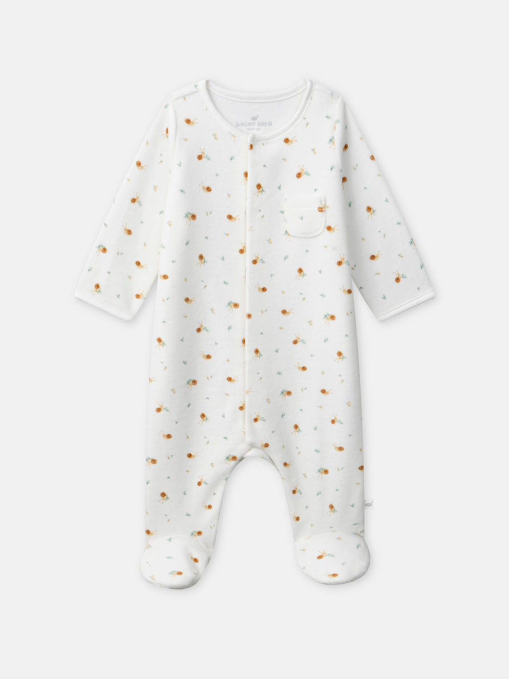 Ecru printed sleepsuit — Newborn