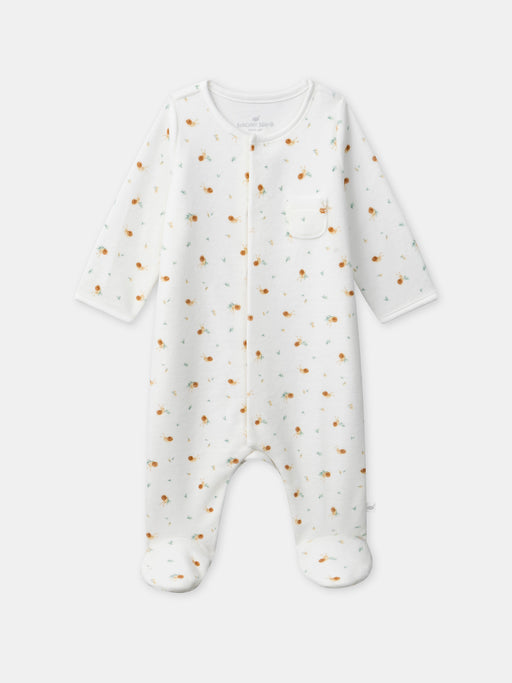 Ecru printed sleepsuit — Newborn