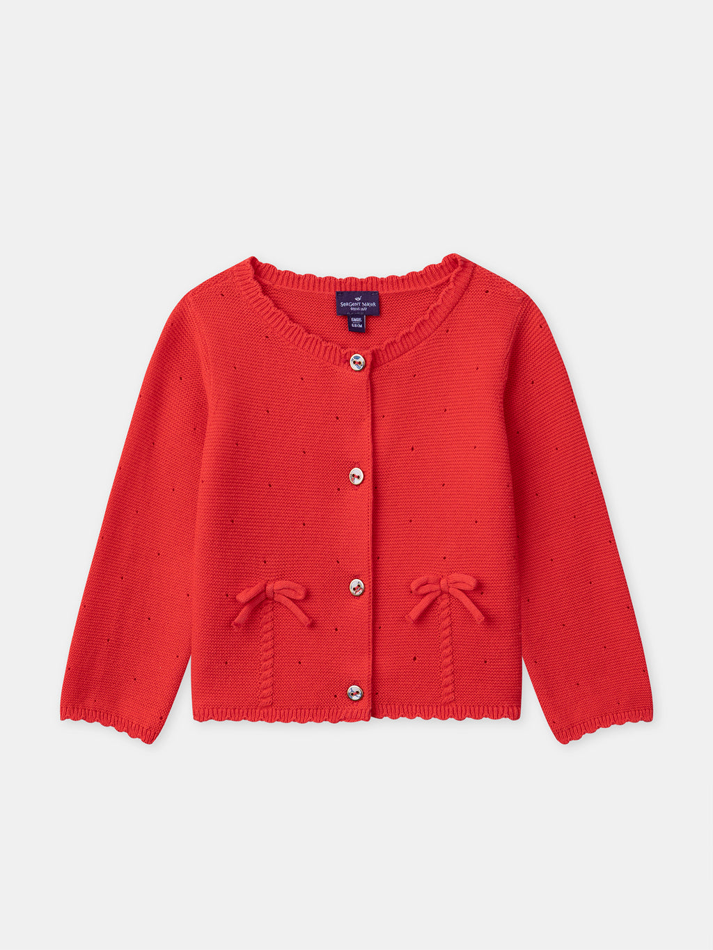 Red cardigan — Baby girl