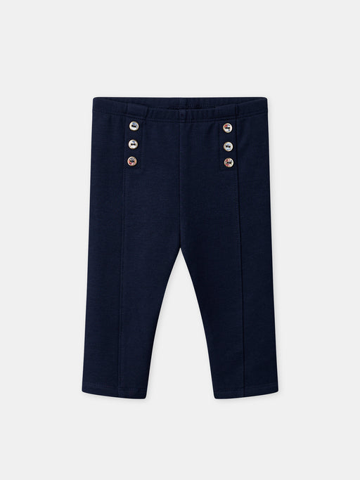 Navy leggings — Baby girl
