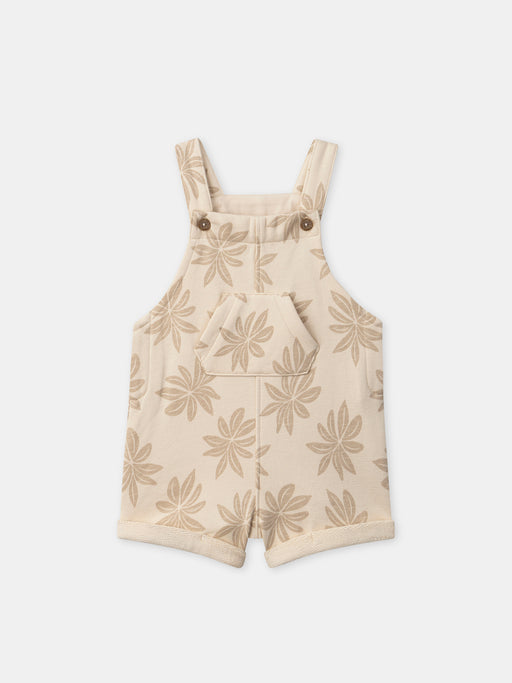 Beige printed dungarees — Baby boy