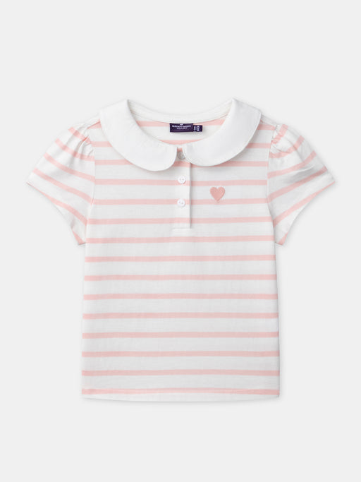 Pink striped t-shirt — Girl
