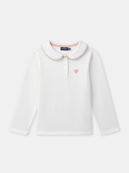 Ecru long-sleeved t-shirt — Girl