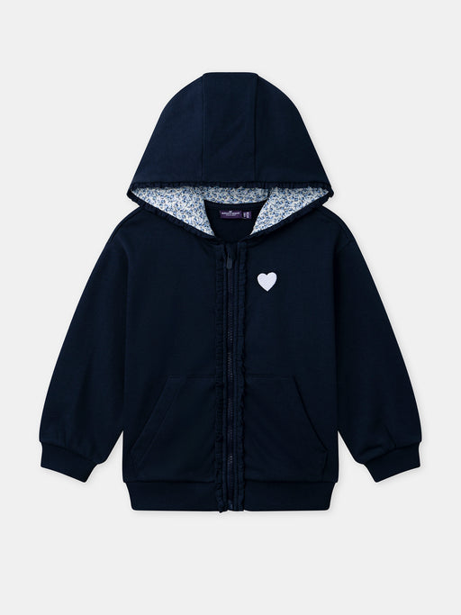 Navy hooded sweatshirt — Girl