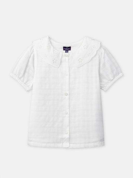 Ecru collared blouse — Girl