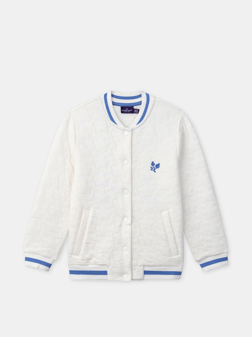 Ecru quilted teddy jacket — Girl
