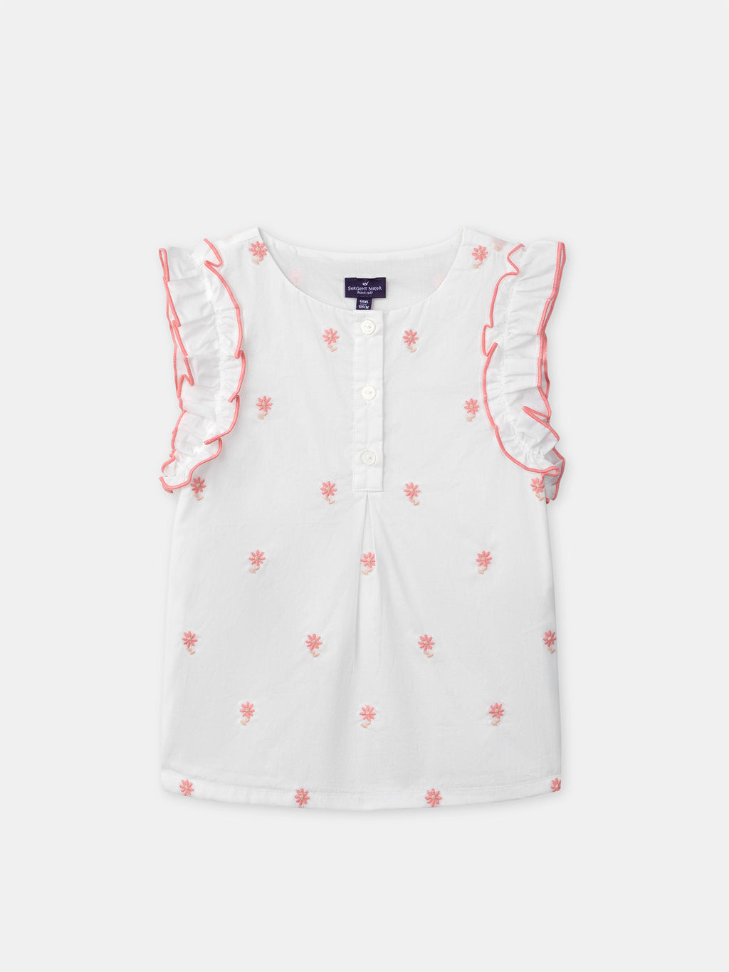 Ecru embroidered t-shirt — Girl