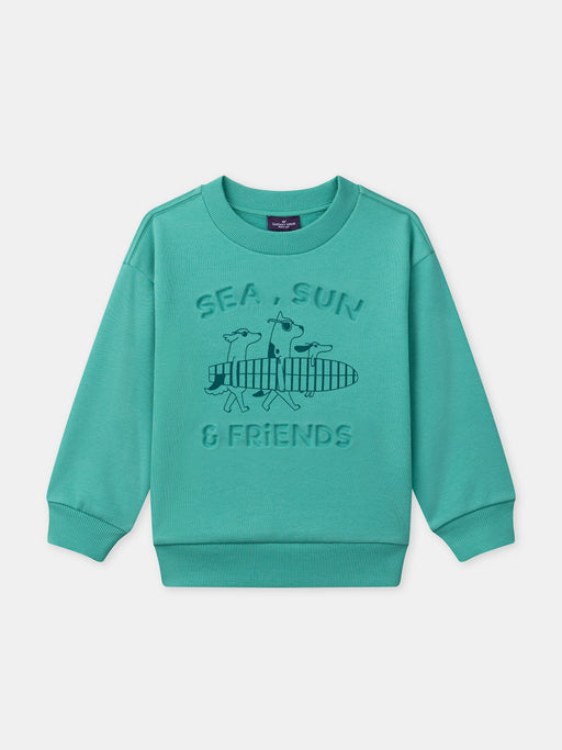 Green sweatshirt — Boy
