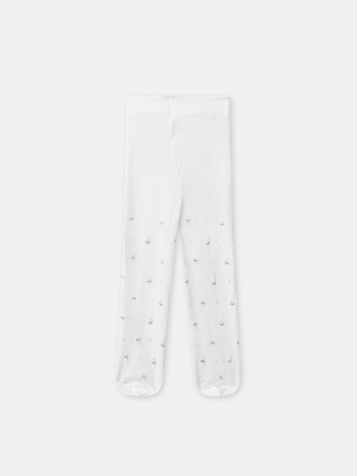 Ecru tights — Baby girl