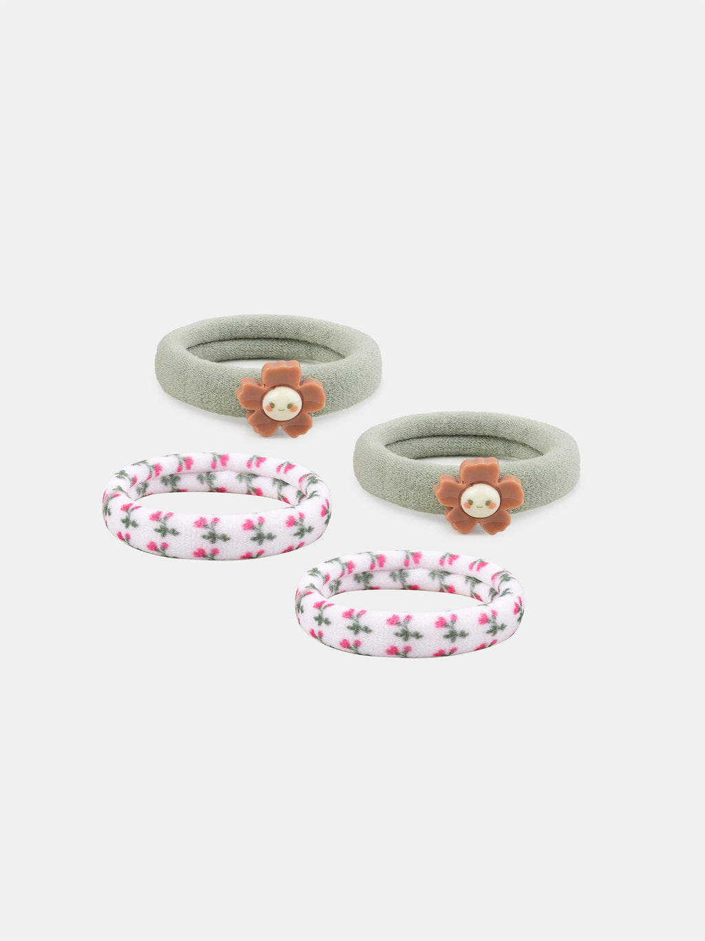 Pack of 4 printed hair ties — Girl