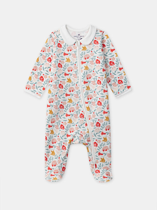 Floral print sleepsuit — Baby girl