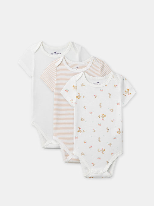 Pack of 3 short-sleeved bodysuits — Baby girl