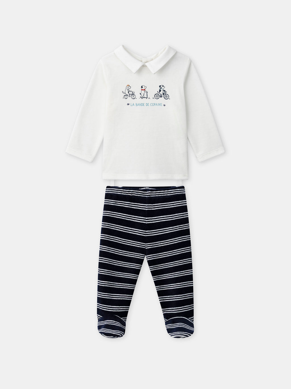 Embroidered pyjamas — Baby boy