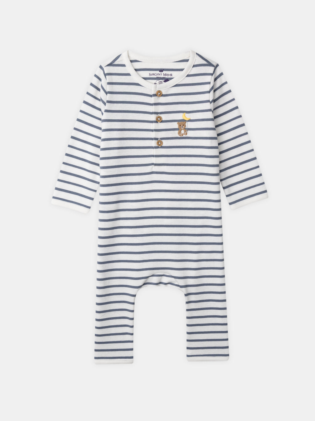 Grey-blue striped pyjamas — Baby boy