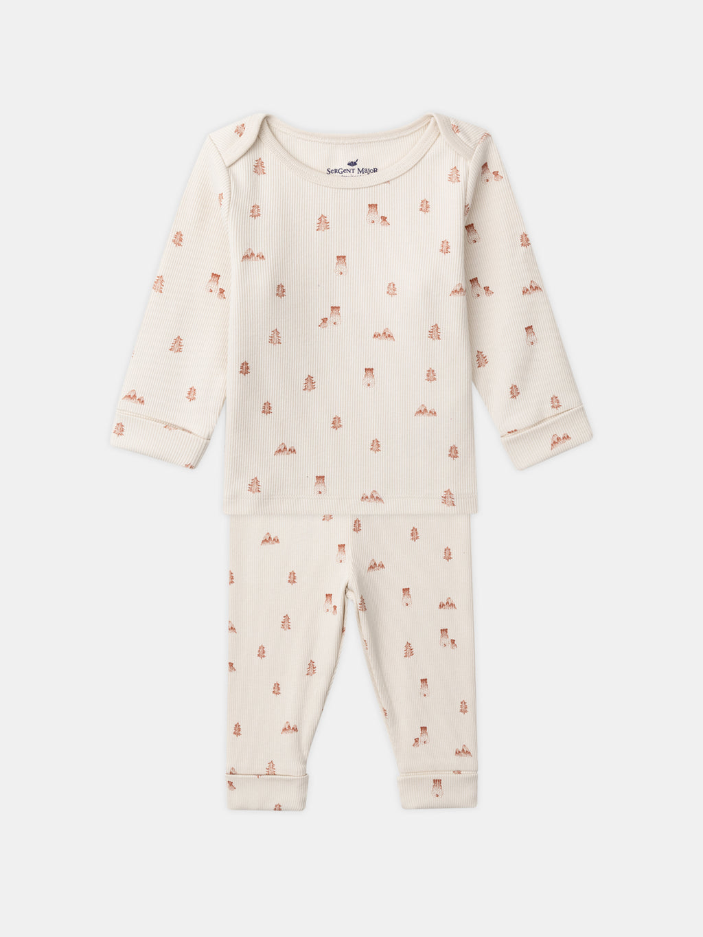 White printed sleepsuit — Baby boy