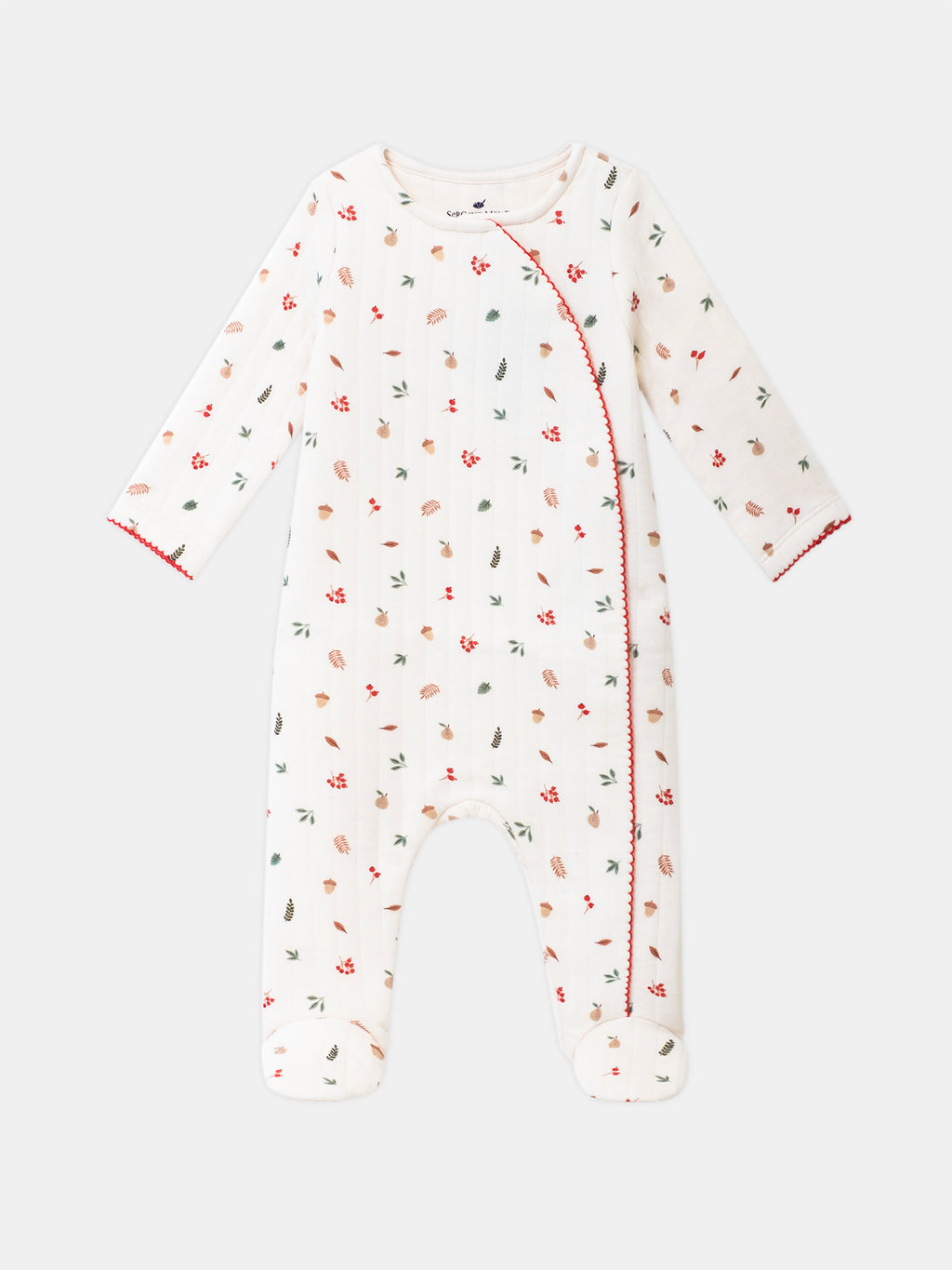 Ecru printed sleepsuit — Baby girl